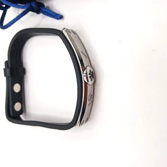 Pet Dog Black Leather Bracelet-New With Dust Bag - Picture 3 of 8